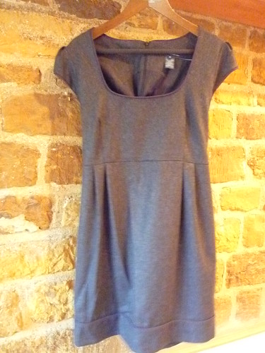 French connection grey wool dress