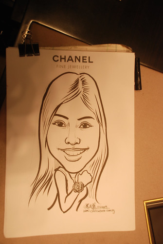 Caricature live sketching for Chanel Day 2 - 12a