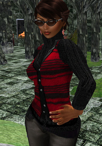 Chimney Hunt 46 Zenith Fashion Black and Red vest and sweater