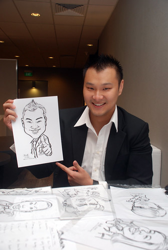 Caricature live sketching for Lonza - 10