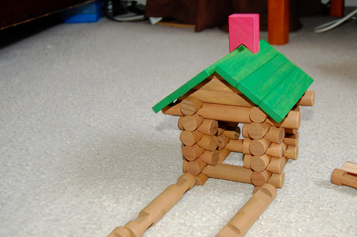 Lincoln Logs Pics. Playing with Lincoln Logs