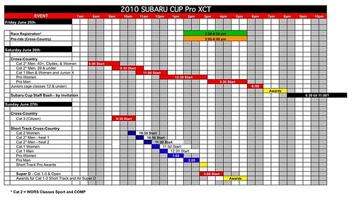 SubaruCup Final Compromise Schedule