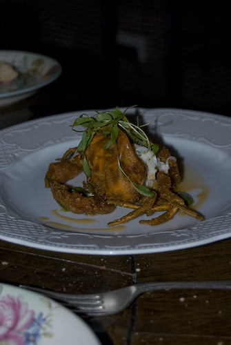 bistro vue_soft shell crab with celeriac and apple remoulade and mojo sauce