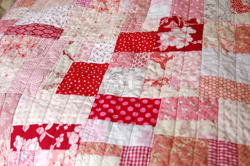 sweet redpink quilt