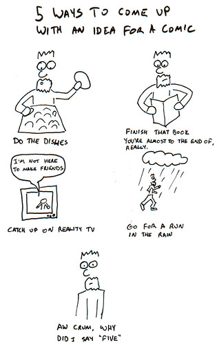 366 Cartoons - 268 - Five Ways to Come Up with an Idea for a Comic