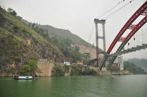 Old and new bridge in Wushan