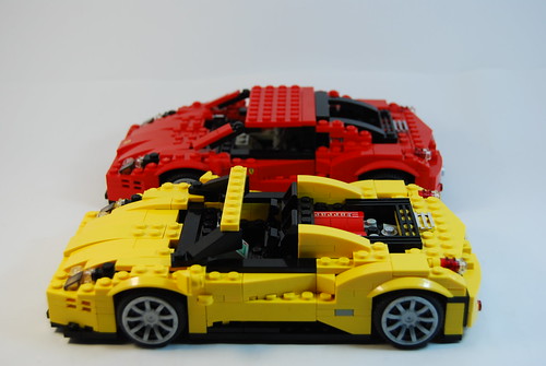 Collected Group shots of the Ferrari 458 Italia in Lego