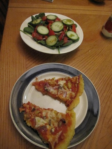 Tuesday Polenta Pizza Dinner