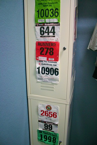 My Collection of Race Bibs