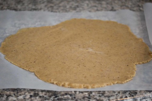 hazelnut dough, not a circle - and that's fine