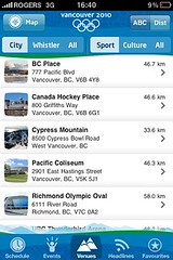 Vancouver 2010 iPhone App