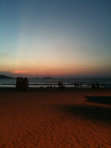 Sun sets over Phuket