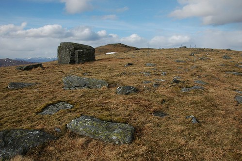 Summit ridge of Beinn nan Oighreagh