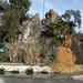 La base del mirador sul Cerro Santa Lucia in Santiago