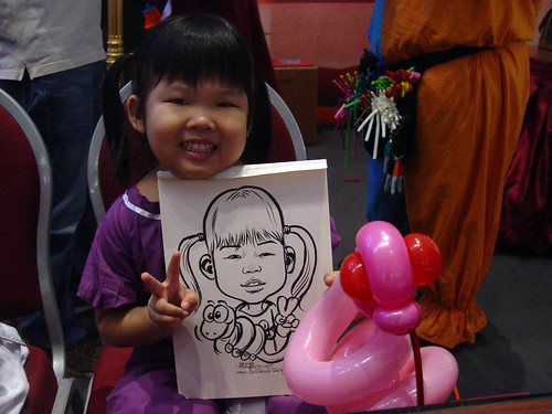 Caricature live sketching for Marina Square X'mas Tenants Gathering 2009 - 14