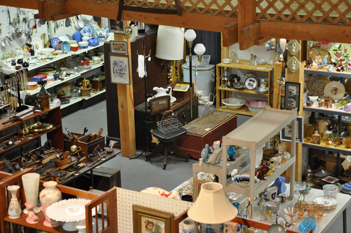 antique mall from second floor