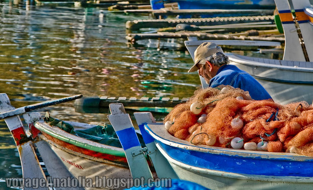 Fisherman at Amasra Wharf