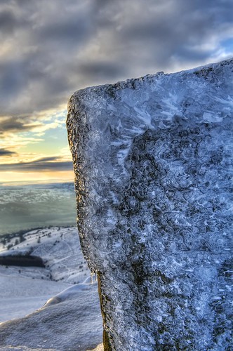 Sugarloaf Mountain Wales. Sugarloaf Mountain, Brecon Beacons National Park, Wales. Amazing ice crystal cling to the rocks on the summit of Sugarloaf Mountain 1800 feet above sealevel
