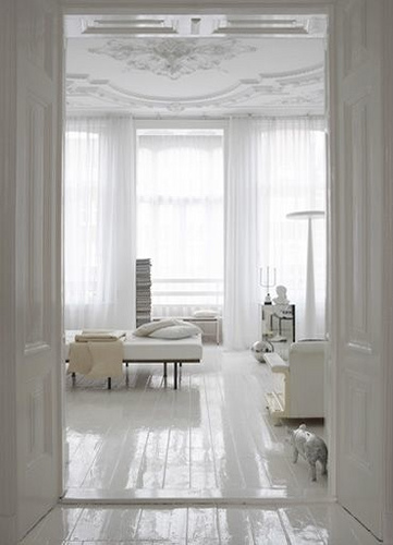 all white room