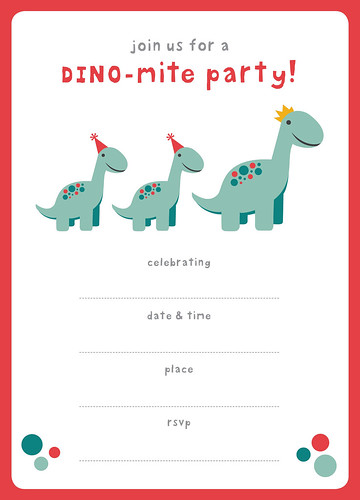 Dinosaur Party Invitation