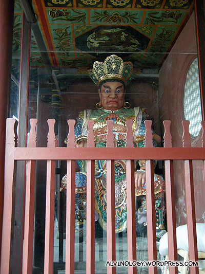 One of the two "door god" (门神)