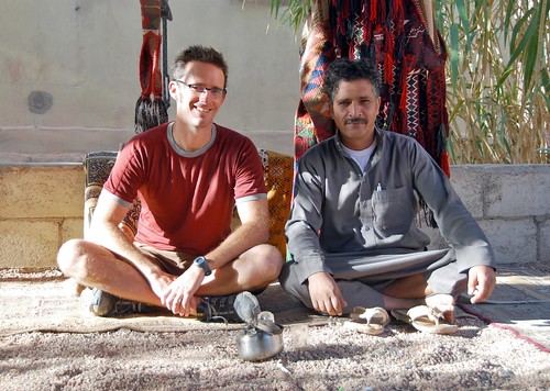 jeremy with eid, our wadi rum bedouin guide
