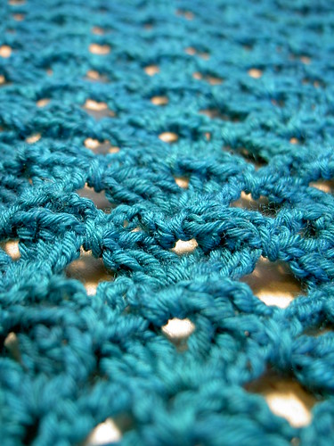 Crochet shawl in progress