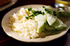 coleslaw and cukes