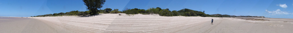 Panorama of Bazaruto from landing to lodge