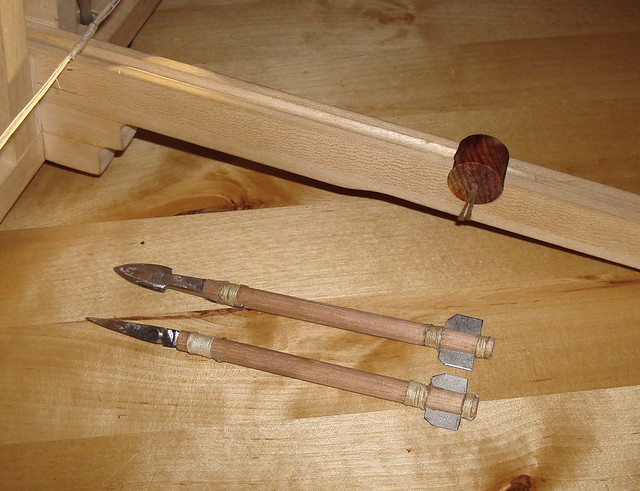I am going to do a medieval-style crossbow trigger for my first ballista 
