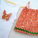 2 dimensional butterfly top and matching skirt