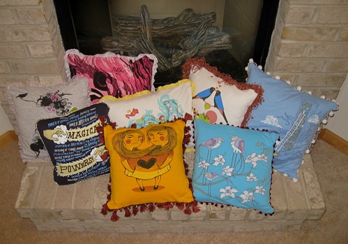 Craft fair stuff: Pillows!