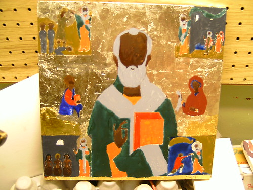 Icon St. Nicholas, first layer