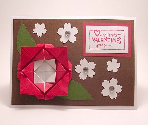 valentines origami. Origami Flower Valentine#39;s Day