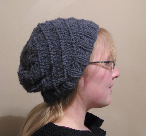 Slouchy textured hat
