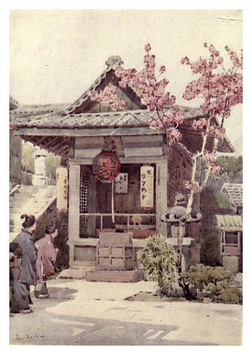 016- Un santuario budista-The flowers and gardens of Japan (1908)-  Ella Du Cane