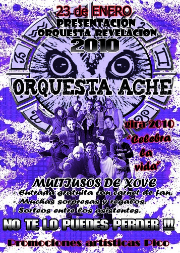 Orquesta Aché 2010 cartel presentación Xove
