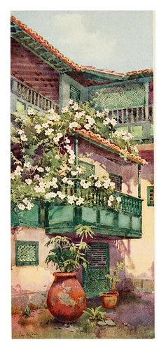 022-Un patio canario-The Canary Islands (1911) -Ella Du Cane