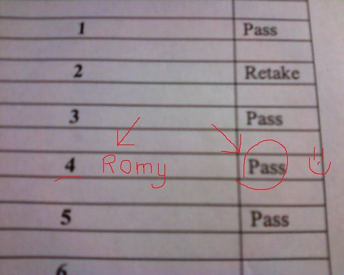 Romy Passed Prelim Exams!