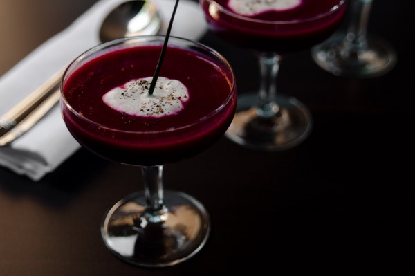 Iced beetroot soup