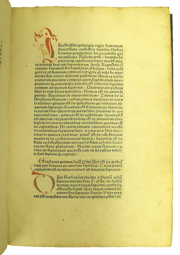 Opening page of main text from Magni, Jacobus: Sophologium