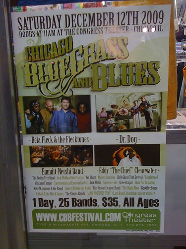 2009 Chicago Bluegrass and Blues Festival poster