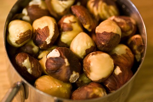 toasted hazelnuts, semi-husked