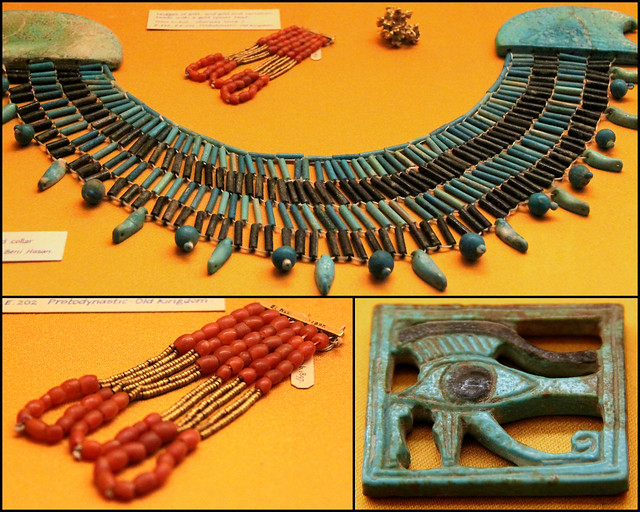 Egyptian jewellery and Eye-of-Horus pendant