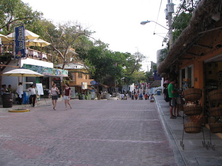 Near the north end of 5th Avenue Playa del Carmen