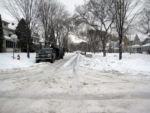 Pleasant Ave Pre-Plowing