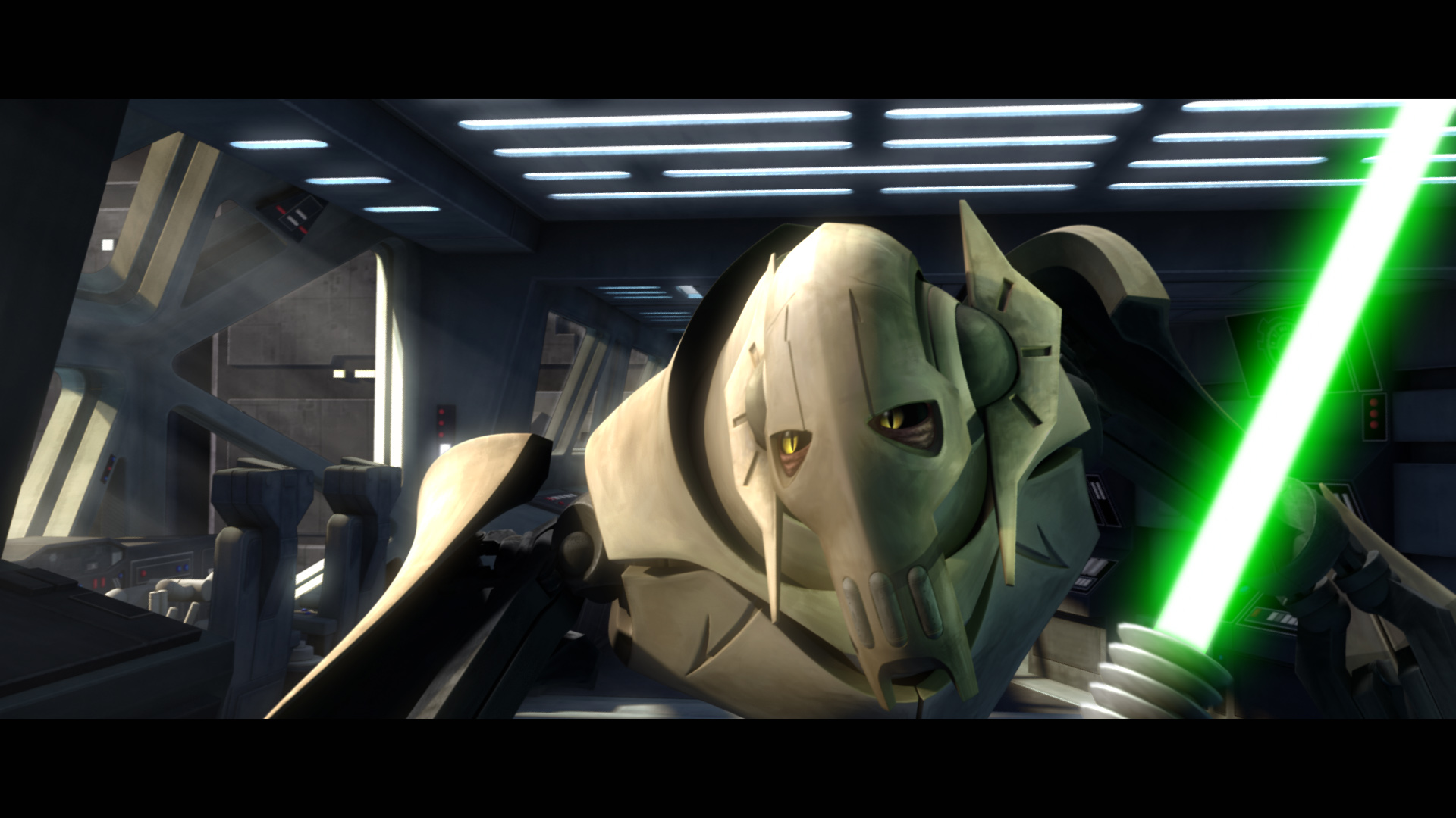 General Grievous springs a deadly trap for the Jedi heroes in “Grievous Intrigue,” an all-new episode of STAR WARS: THE CLONE WARS premiering at 9:00 p.m. ET/PT Friday, January 1 on Cartoon Network.     TM & © 2010 Lucasfilm Ltd. All rights reserved. 