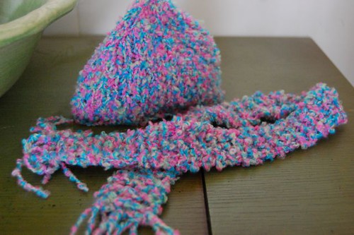 baby doll hat and scarf