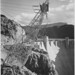 Close-Up Photograph of Boulder Dam Transmission Lines on Side of Cliff