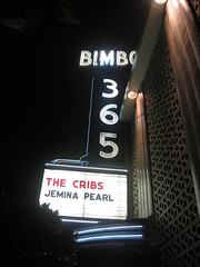 The Cribs, Bimbo's 365 Club, 01-27-10